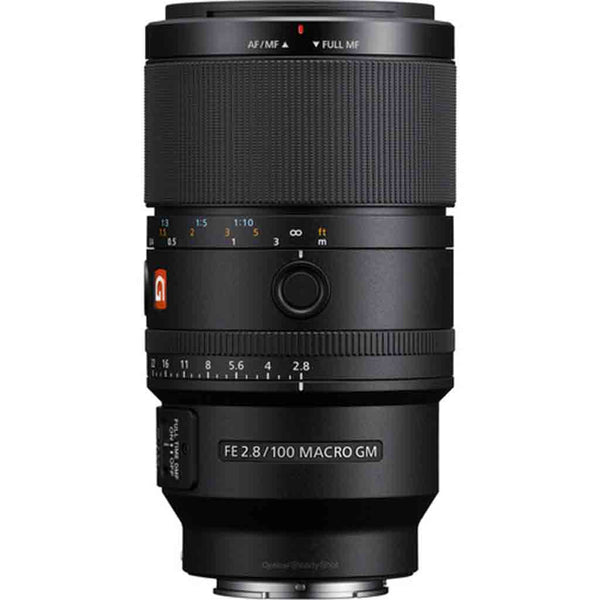 Top Side of the Sony FE 100mm f/2.8 GM Macro OSS