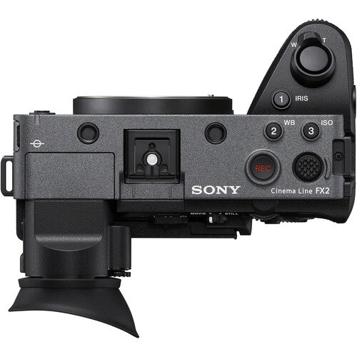 Top Side of the Sony FX2 Cine Camera XLR Kigt