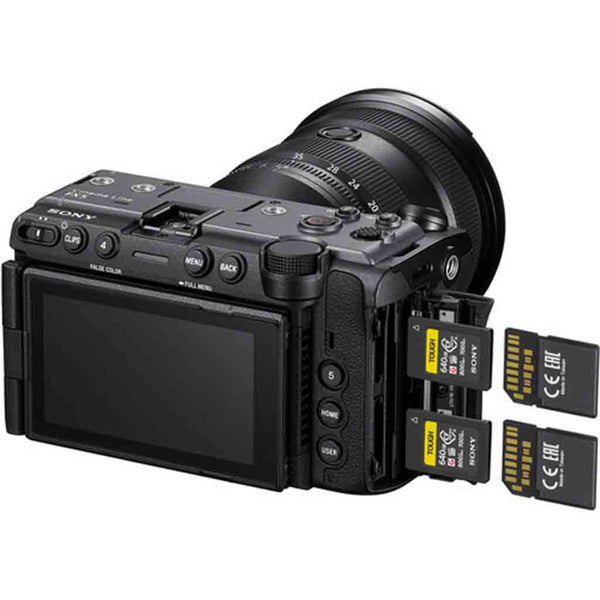 Dual Card Slots of the Sony FX5 Cinema Camera Body