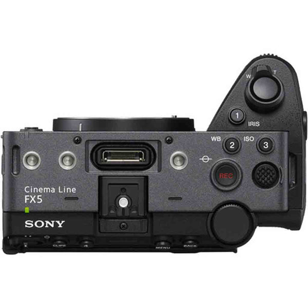 Top Side of the Sony FX5 Cinema Camera Body