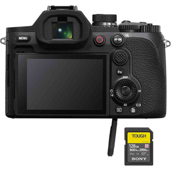 SD Card and Battery Slot of the Sony RX10 V Digital Compact Camera