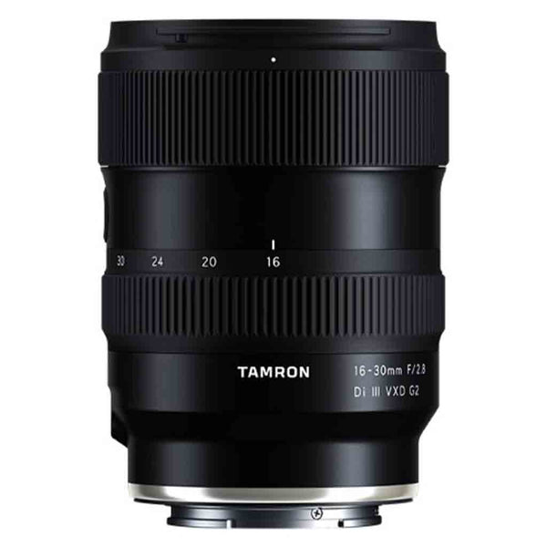 Top Side of the Tamron 16-30mm f/2.8 VXD G2 Sony E Lens