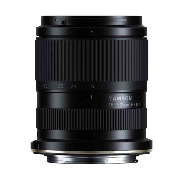 Top Side of the Tamron 16-50mm f/2.8 A Mirrorless Lens