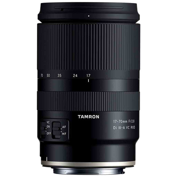 Top Side of the Tamron 17-70mm f/2.8 Di III-A2 VC RXD Lens Canon RF