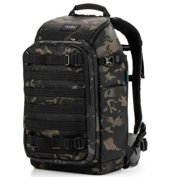 Front Side of the Tenba Axis V2 20L Backpack Multicam Black