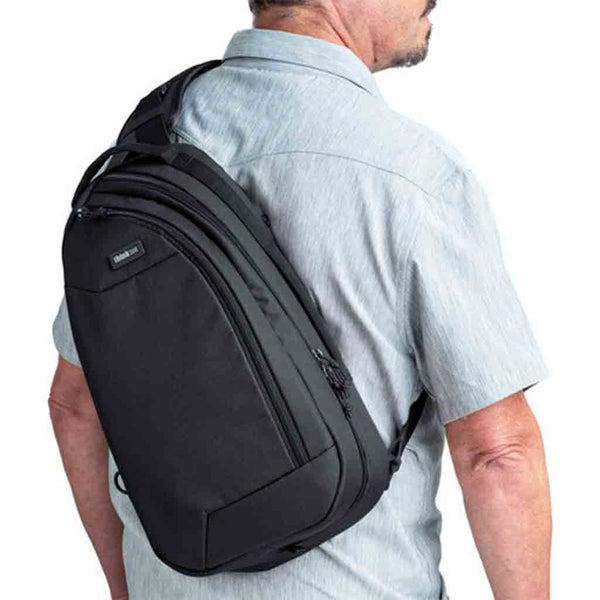 Carry Demonstration of the Think Tank Turnstyle 11L Asphalt Sling Bag