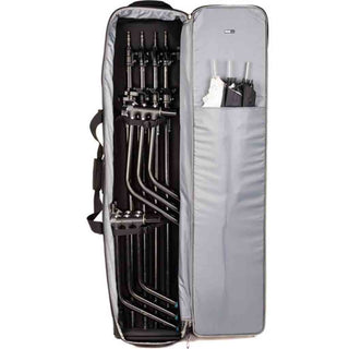 Holds Demonstration of the Think Tank Stand Manager 52 Rolling Bag