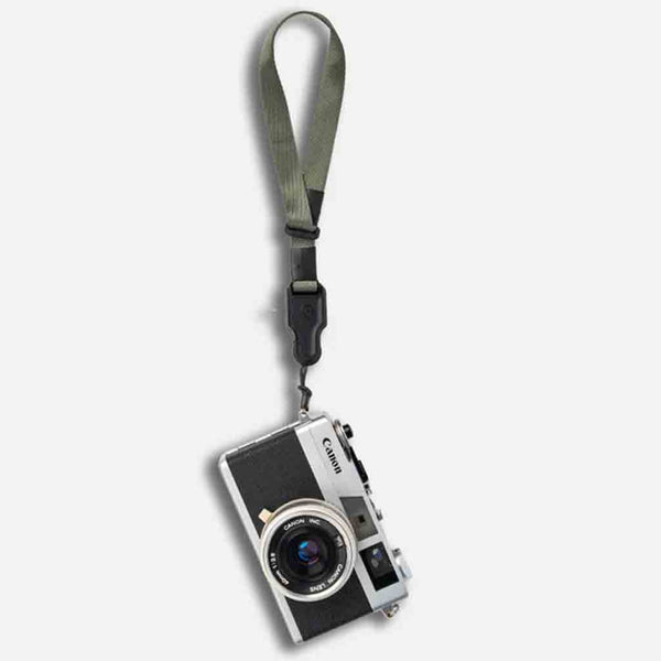 Attached Demonstration of the WANDRD Magnetic Camera Wrist Strap Wasatch Green