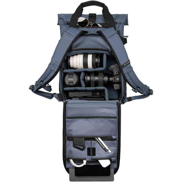 Interior of the WANDRD PRVKE V4 15 Photo Bundle Aegean Blue