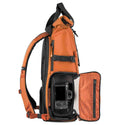Side of the WANDRD PRVKE V4 31 Photo Bundle Sedona Orange