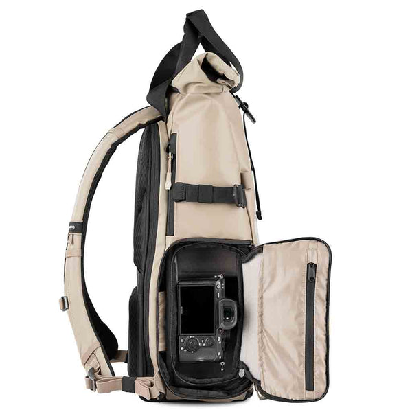 Side of the WANDRD PRVKE V4 31 Photo Bundle Yuma Tan
