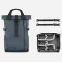 Package Contents of the Wandrd PRVKE 21 V4 Backpack Aegean Blue