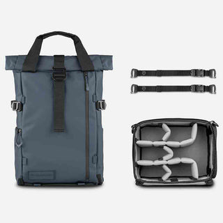 Package Contents of the Wandrd PRVKE 21 V4 Backpack Aegean Blue