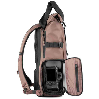 Side of the of the Wandrd PRVKE 21 V4 Backpack Atacama Clay