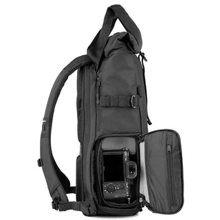 Side of the Wandrd PRVKE 21 V4 Backpack Black