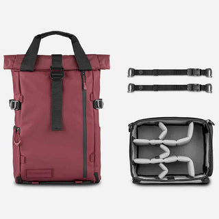 Package Contents of the Wandrd PRVKE 21 V4 Backpack Rhone Burgundy