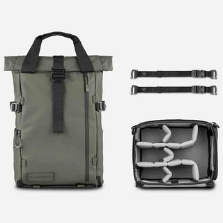 Package Contents of the Wandrd PRVKE 21 V4 Backpack Wasatch Green