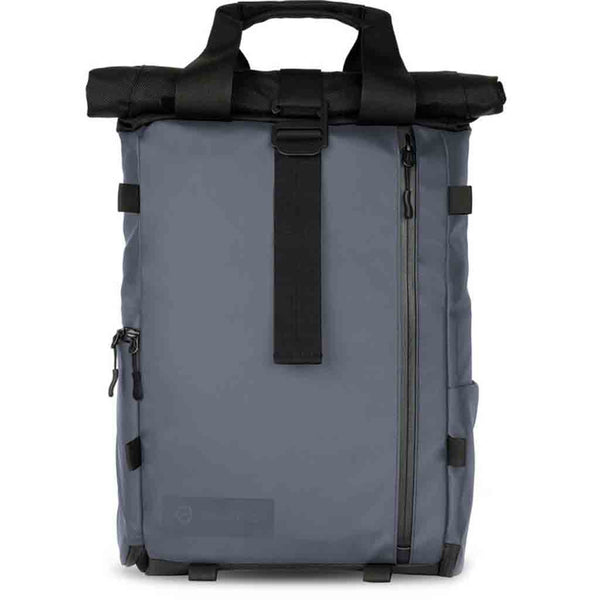 Front Side of the Wandrd Prvke Lite Backpack Aegean Blue