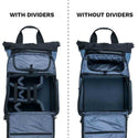 Interior of the Wandrd Prvke Lite Backpack Black