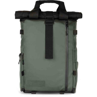 Front Side of the Wandrd Prvke Lite Backpack Wasatch Green