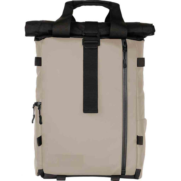 Front Side of the Wandrd Prvke Lite Backpack Yuma Tan