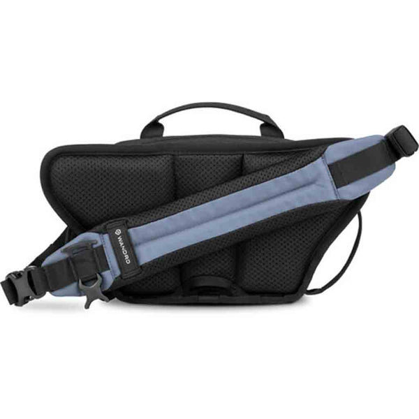 Rear Side of the Wandrd Rogue Sling 4L V2 Bag Aegean Blue