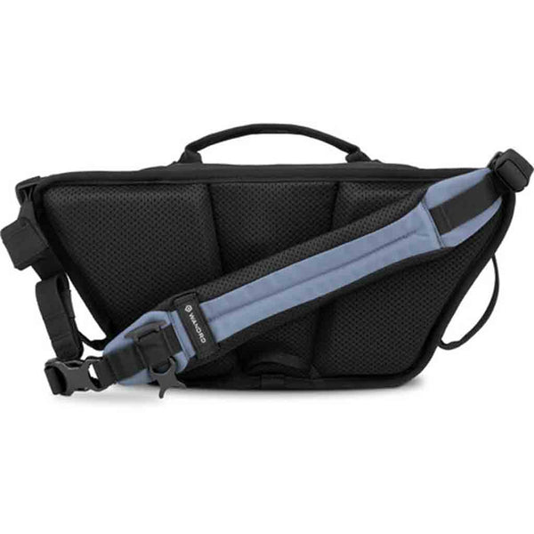 Rear Side of the Wandrd Rogue Sling 6L V2 Aegean Blue