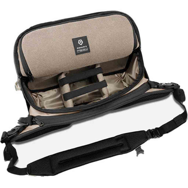 Interior of the Wandrd Rogue Sling 9L V2 Yuma Tan