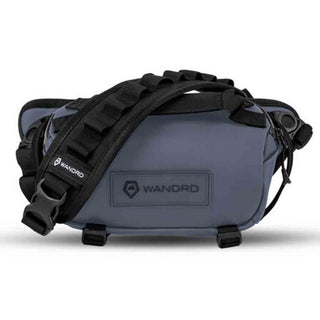 Front Side of the Wandrd 3L Rogue Sling Aegean Blue