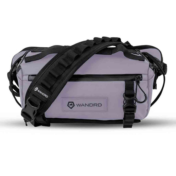 Front Side of the Wandrd Rogue 6L Sling Uyuni Purple