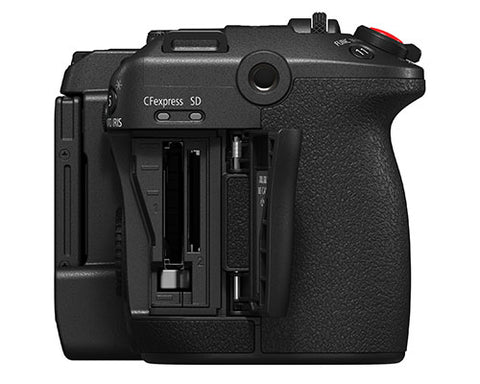 Dual Card Slots<br><br>CFexpress (type B) and SD card slots on the EOS C50 allow for simultaneous recording even when shooting RAW. All recording options are recorded to the camera’s CFexpress slot with sub-recording and proxy options available on the SD card slot.