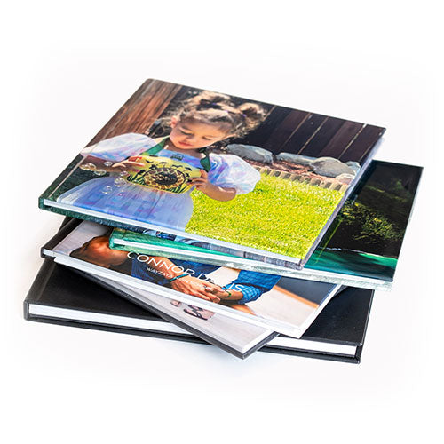 Stack of photo books