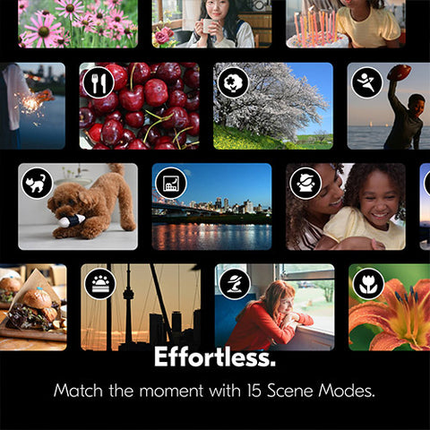 <h4 style="text-align: center;">Creativity Without Complexity</h4> <p style="text-align: center;">Scene Mode takes the guesswork out of getting great results, while Film Grain options and 31 built-in Picture Controls let you find the creative look you’re going for, in-camera.</p>