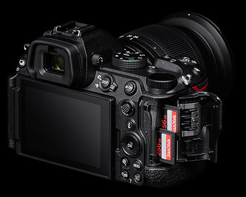 memory card slots on the Nikon Z5 II camera