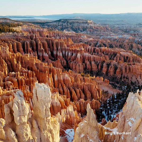Hoodoos and canyon landscape in Bryce Canyon National Park