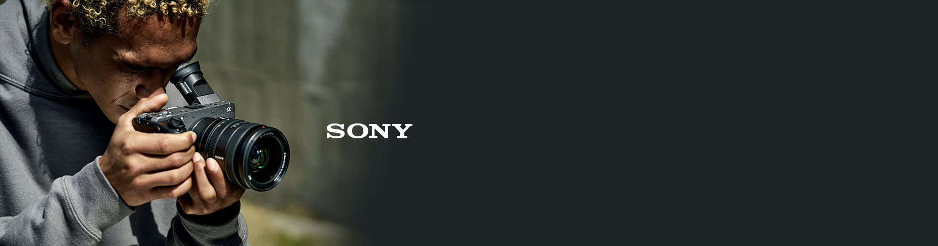 Photographer with Sony FX2 Cinema Camera