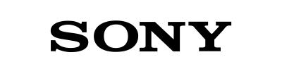 Sony logo in black text on a white background