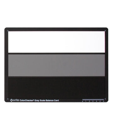 X-RITE COLOR CHECKER GREY SCALE