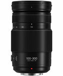 Front view of the Panasonic Lumix G Vario 100-300mm f/4-5.6 II ASPH Power OIS Lens
