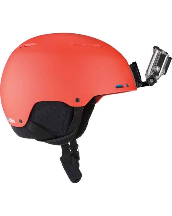 Lateral GoPro motorcycle helmet mount.