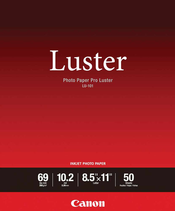 CANON PRO LUSTER PAPER 8.5X11 | 50 COUNT