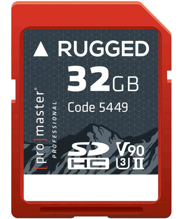 PROMASTER RUGGED CINE 32GB SDHC MEMORY CARD