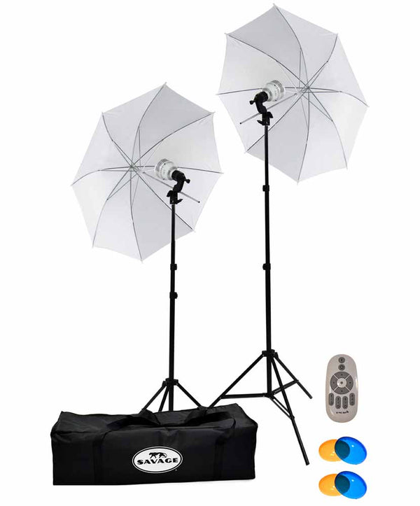Savage 500W LED Studio Kit with bag and remotes