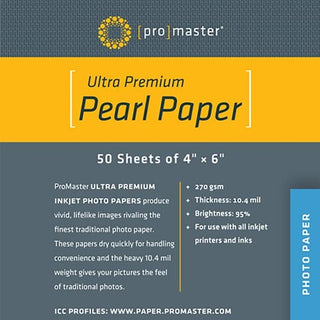 Promaster Pearl Paper 4x6 | 50 Sheets