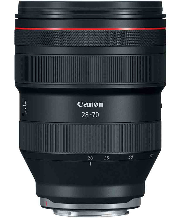 Front view of Canon RF 28-70mm f/2 L USM Lens