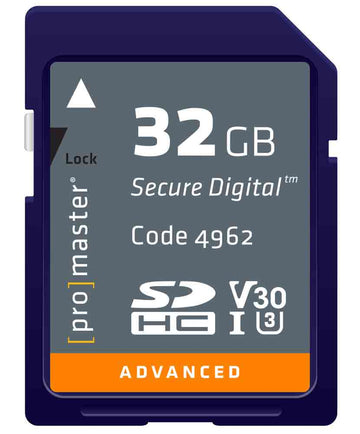 PROMASTER 32GB SDHC 633X ADVANCED MEMORY CARD