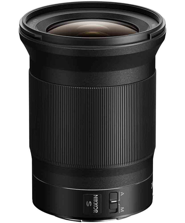 Side view of Nikon Z 20mm f/1.8 S Mirrorless Lens