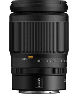 Side view of Nikon Z 24-200 f/4-6.3 VR Mirrorles Lens