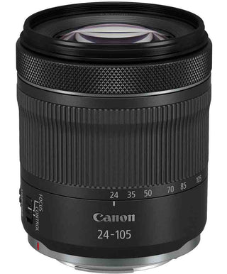 Top view of the Canon RF 24-105mm f/4-7.1 IS STM Lens