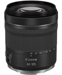 Top view of the Canon RF 24-105mm f/4-7.1 IS STM Lens